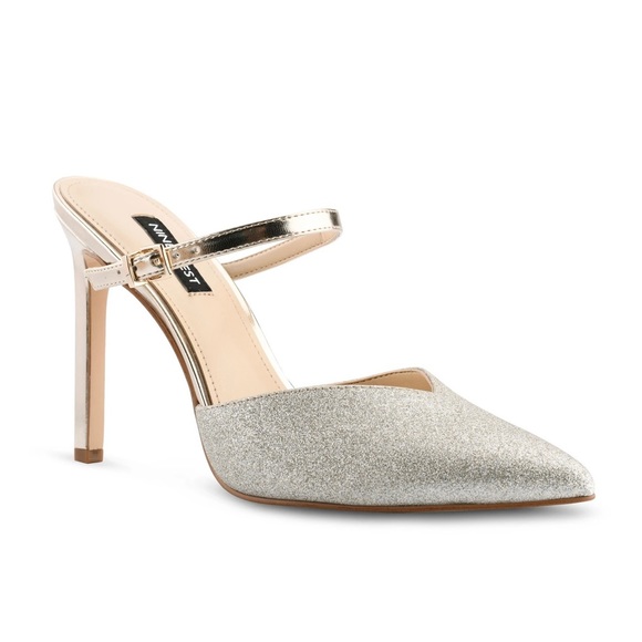 Nine West Tips Heel Mules - Picture 2 of 5